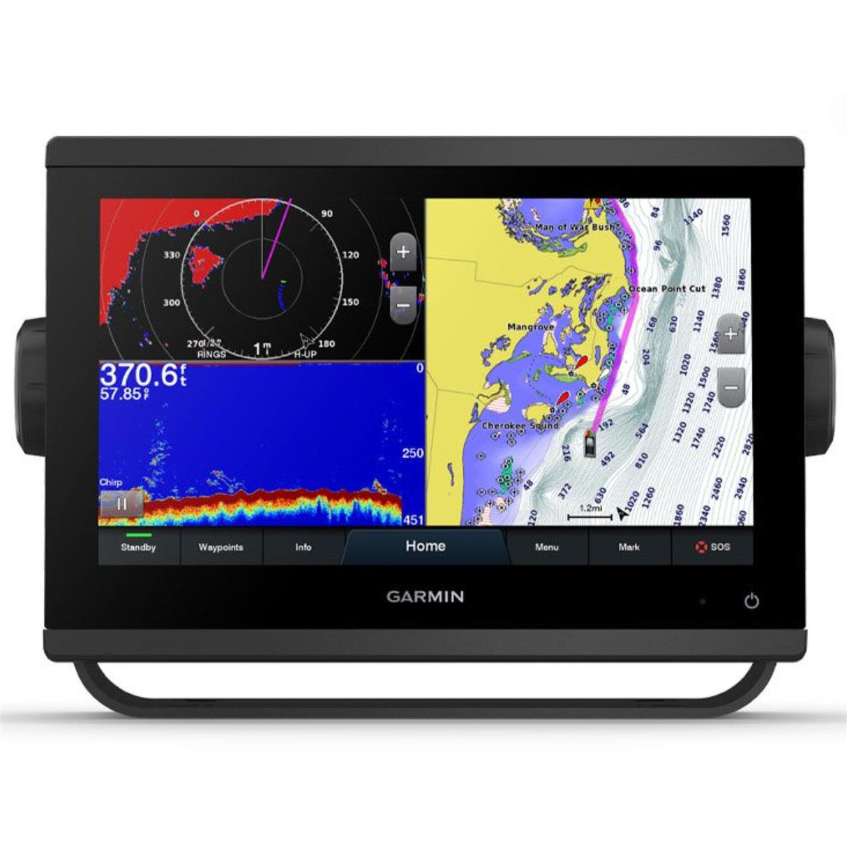 Garmin GPSMAP 923xsv - 9 Inch Marine Chartplotter & Sonar Capabilities, Basemap