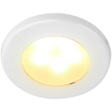 Hella EuroLED 75 Low Profile Round Light (White Case / Warm White+Red)