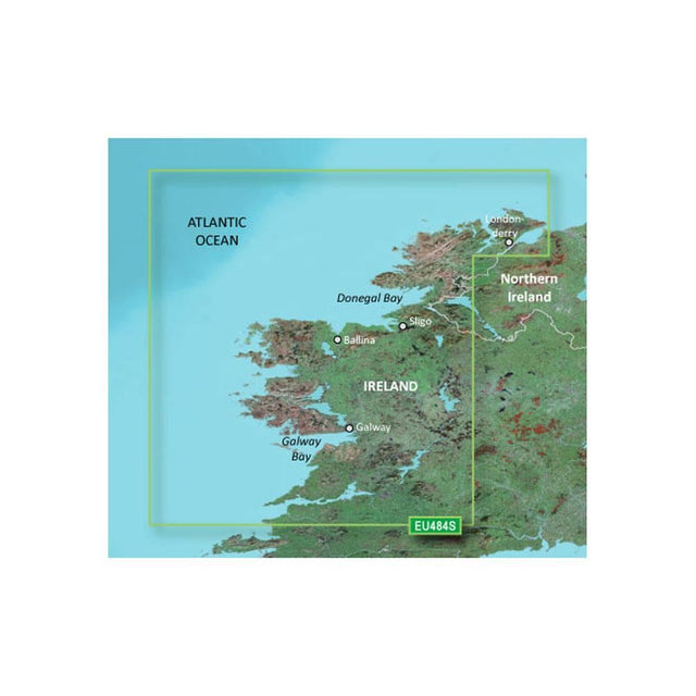 Garmin BlueChart G3 Vision Small Area - VEU484S - Ireland North - West - PROTEUS MARINE STORE