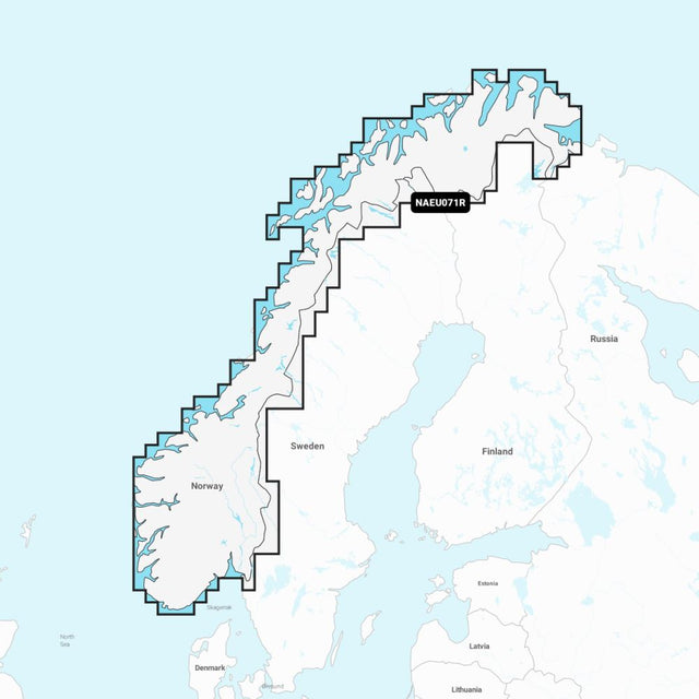 Navionics+ Regular Chart: EU071R -  Norway, Lakes & Rivers - PROTEUS MARINE STORE