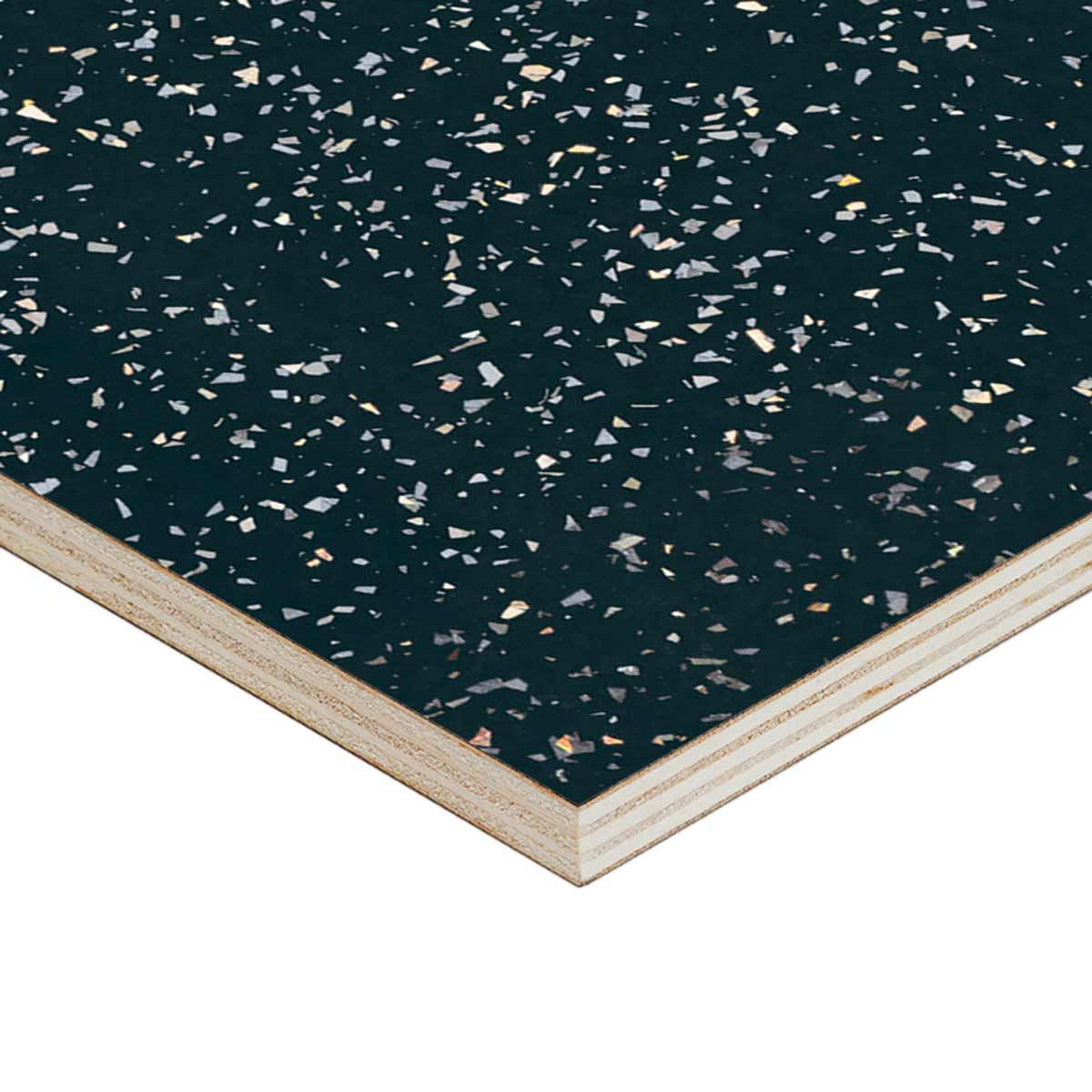 Black Sparkle Double Sided Furniture Board 2500 x 1220 x 15mm (3 Pack)