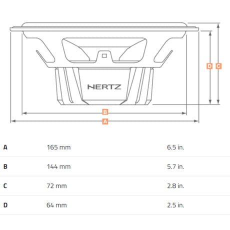 Hertz 160W 6.5" DIECI DSK165.3 Two Way Audio System - 80 Watts RMS
