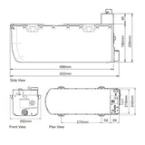 Whale Expanse 8L Onboard Water Heater Gas & Electric, Flue Kit Motorhome