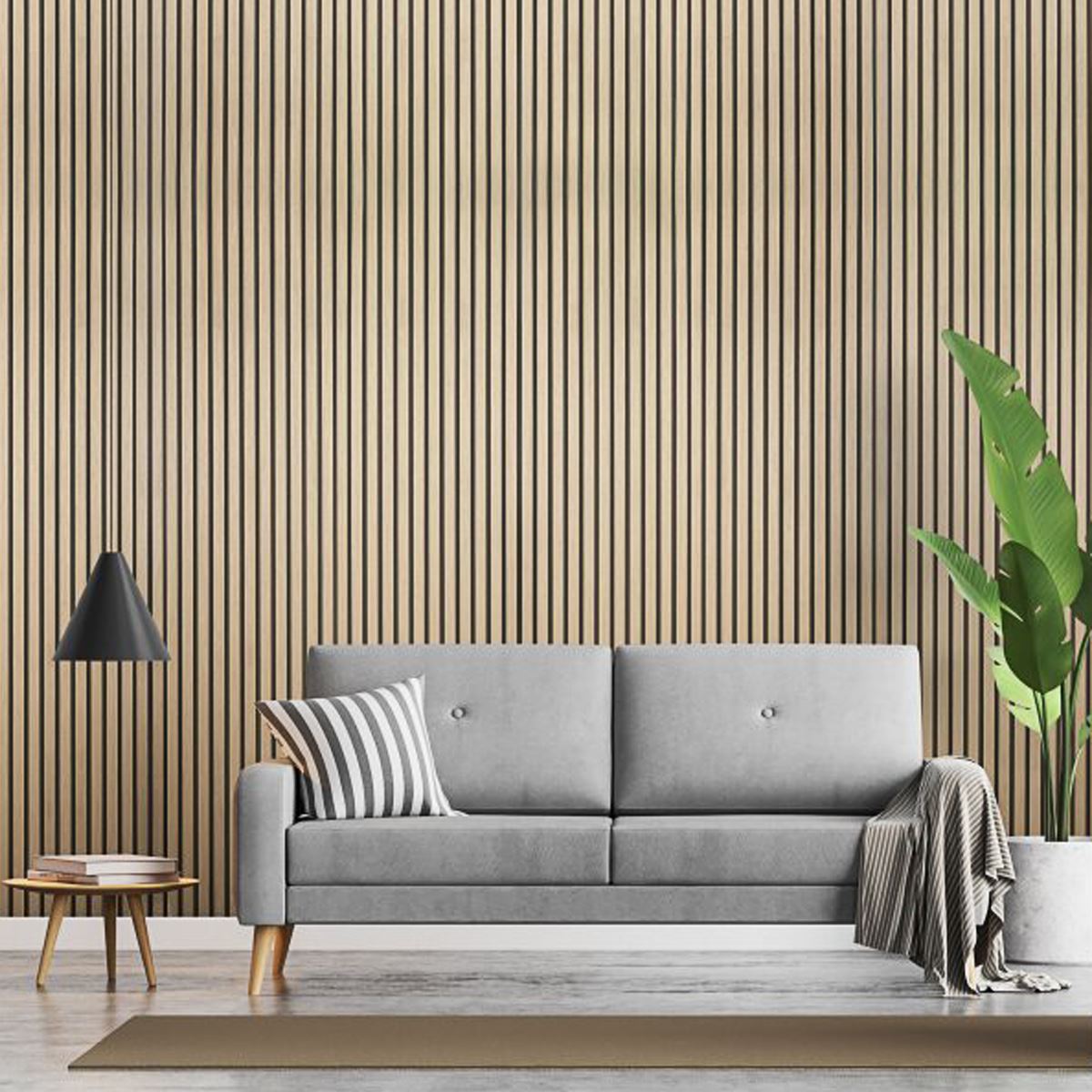 Fuse Acoustic Wooden Wall Panel Natural Oak 2400mm(H) x 600mm(W)