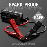 NOCO Boost Sport GB20 500A UltraSafe Car Jump Starter, Jump Starter Power Pack, 12V Battery Booster, Portable Powerbank Charger, and Jump Leads for up to 4.0-Liter Petrol Engines