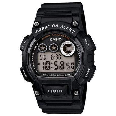 Casio W-735H-1AVEF Mens Digital Sports Watch Alarm Stopwatch 100M - Black Resin