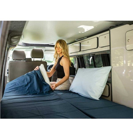 Duvalay Zipped Sheet for Compact Travel Topper 66 x 5cm (Plum)