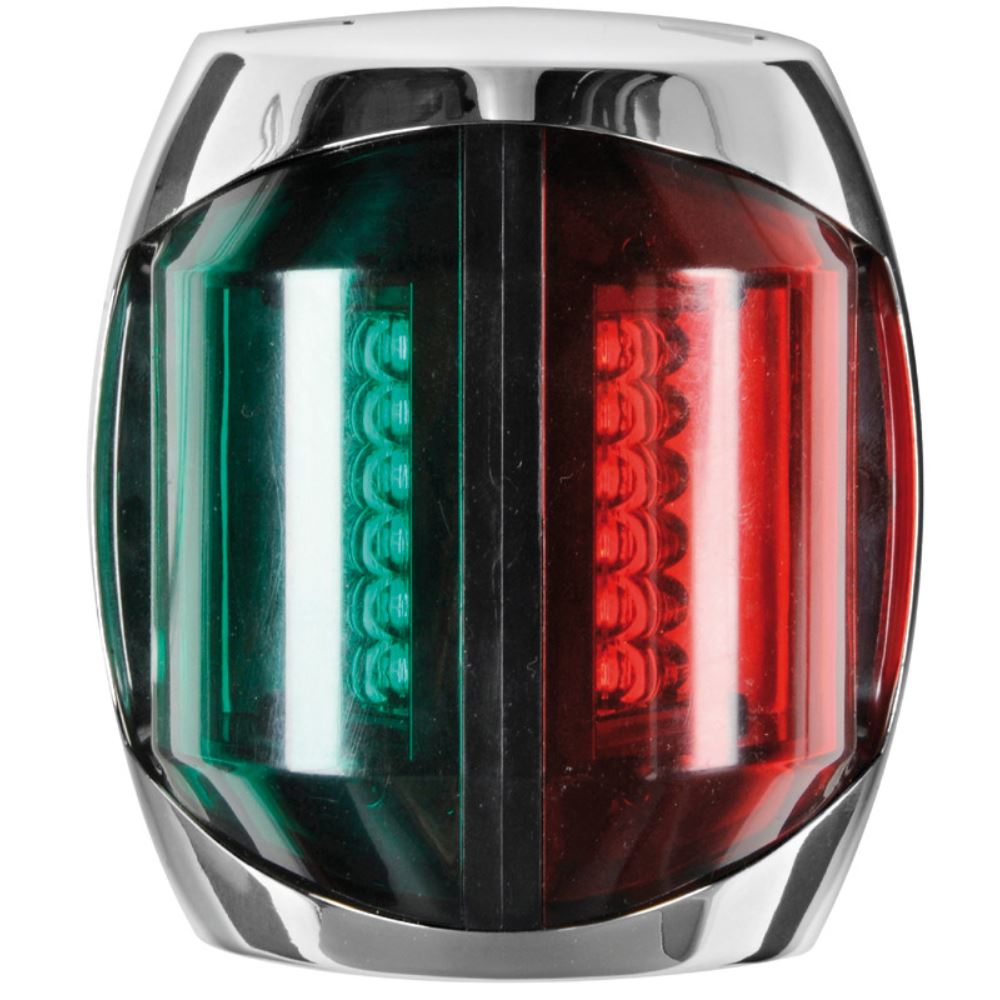Osculati Sphera II SS LED Red & Green Navigation Light - 20M, Bi-Colour for Boat Sailing