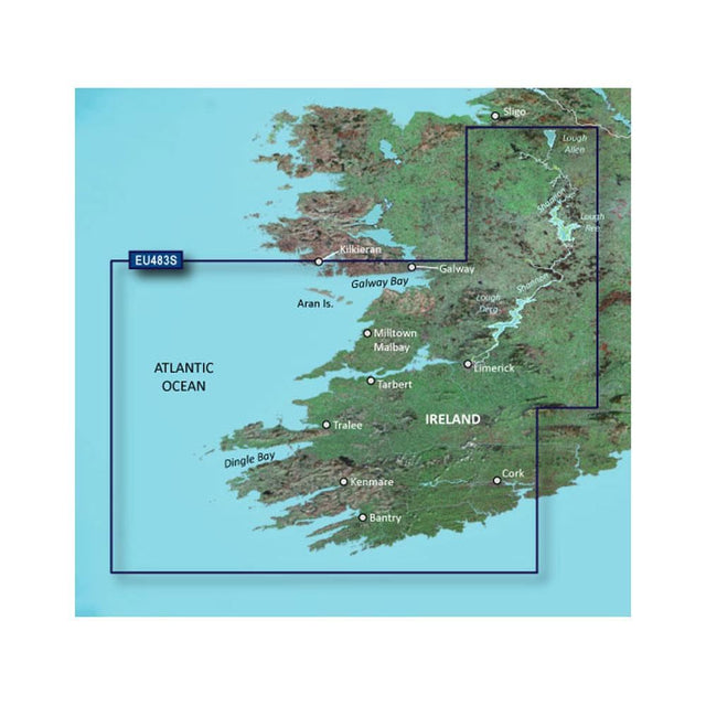 Garmin BlueChart G3 Vision Small Area - VEU483S - Galway Bay - Cork - PROTEUS MARINE STORE