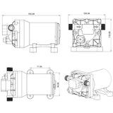 ACQUAFLO 55 PSI Diaphragm Pump Boat Marine Caravan RV Water Pump 4.2 GPM 12V