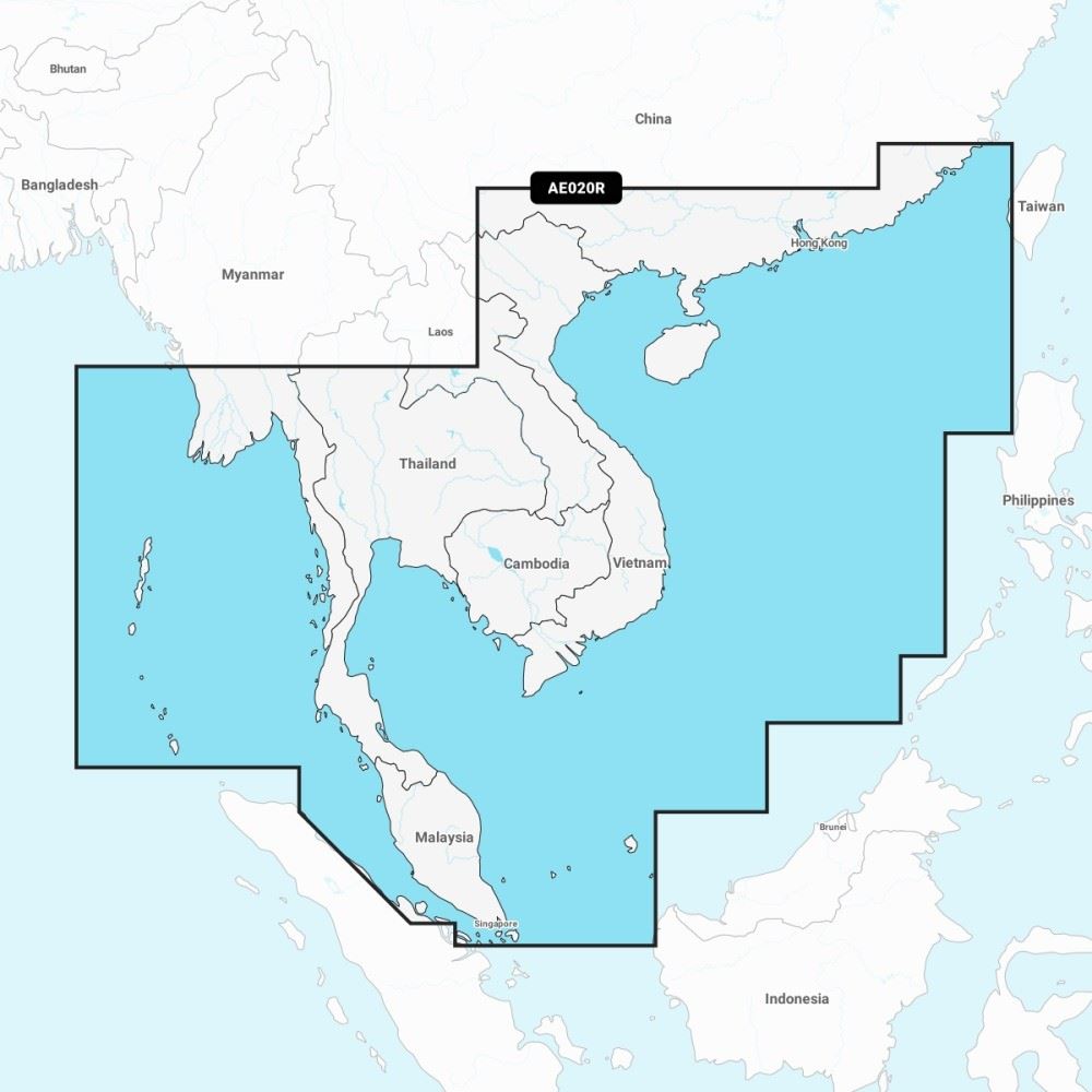 Garmin Navionics Vision+ Chart: AE020R - South China & Andaman Seas - PROTEUS MARINE STORE