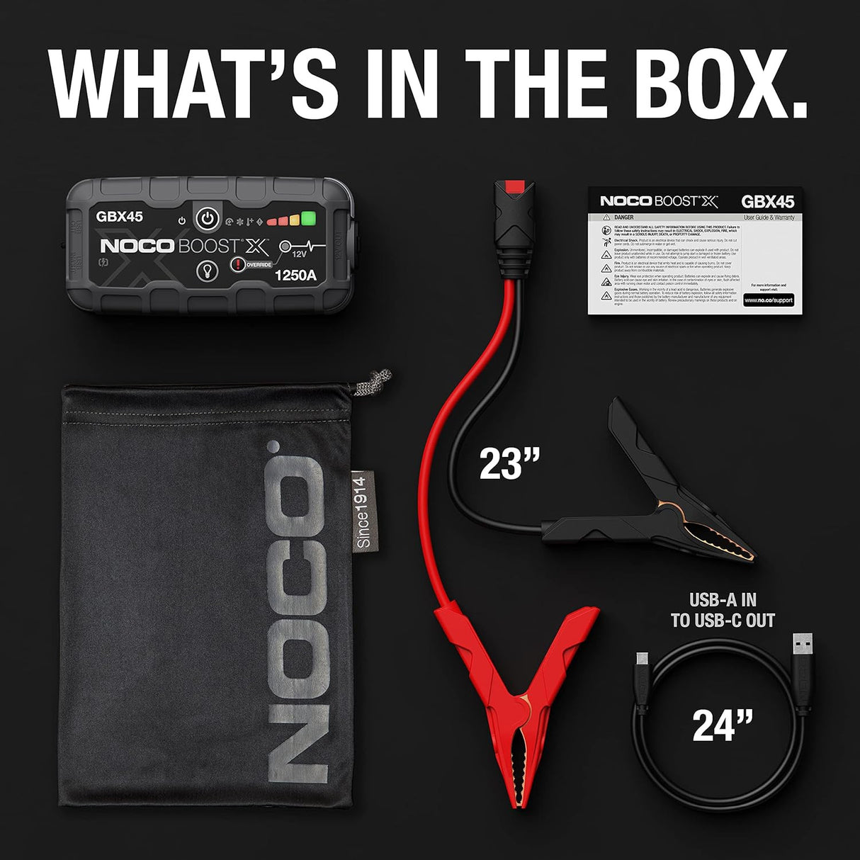 Noco GBX75 UltraSafe Jump Starter 2500A 12V Boost X