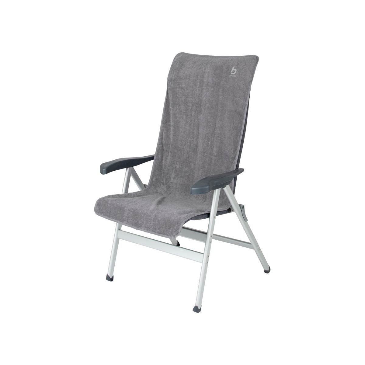 Bo-Camp Camping Chair Cover M Universal Terry Cloth Cotton Grey