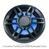 Fusion XS-FL77SPGW 7.7" RGB LED Marine Speakers 240W - Sports Grey - PROTEUS MARINE STORE