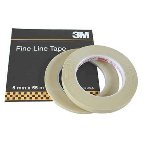 3M 218 Fine Line Tape 6mm x 55m (Roll) - PROTEUS MARINE STORE