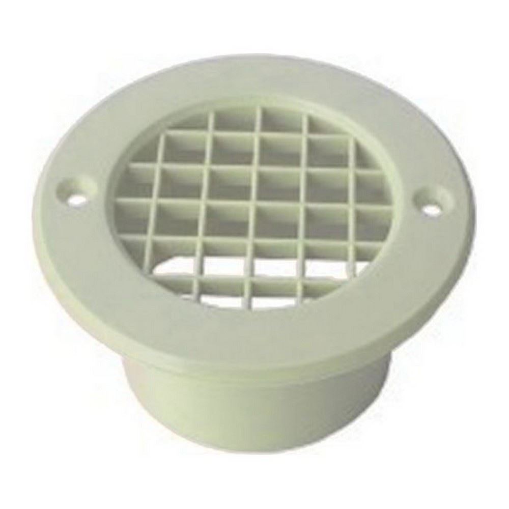 75mm Mesh Floor Vent White