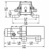 Acqua-Flo 12V Diaphragm Water Pump 40PSI 3.8LPM Self Priming for Boat Marine RV