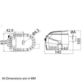 Osculati 12V Europump II Automatic Bilge Pump G1100 70L/min 4.0A for Boat Marine