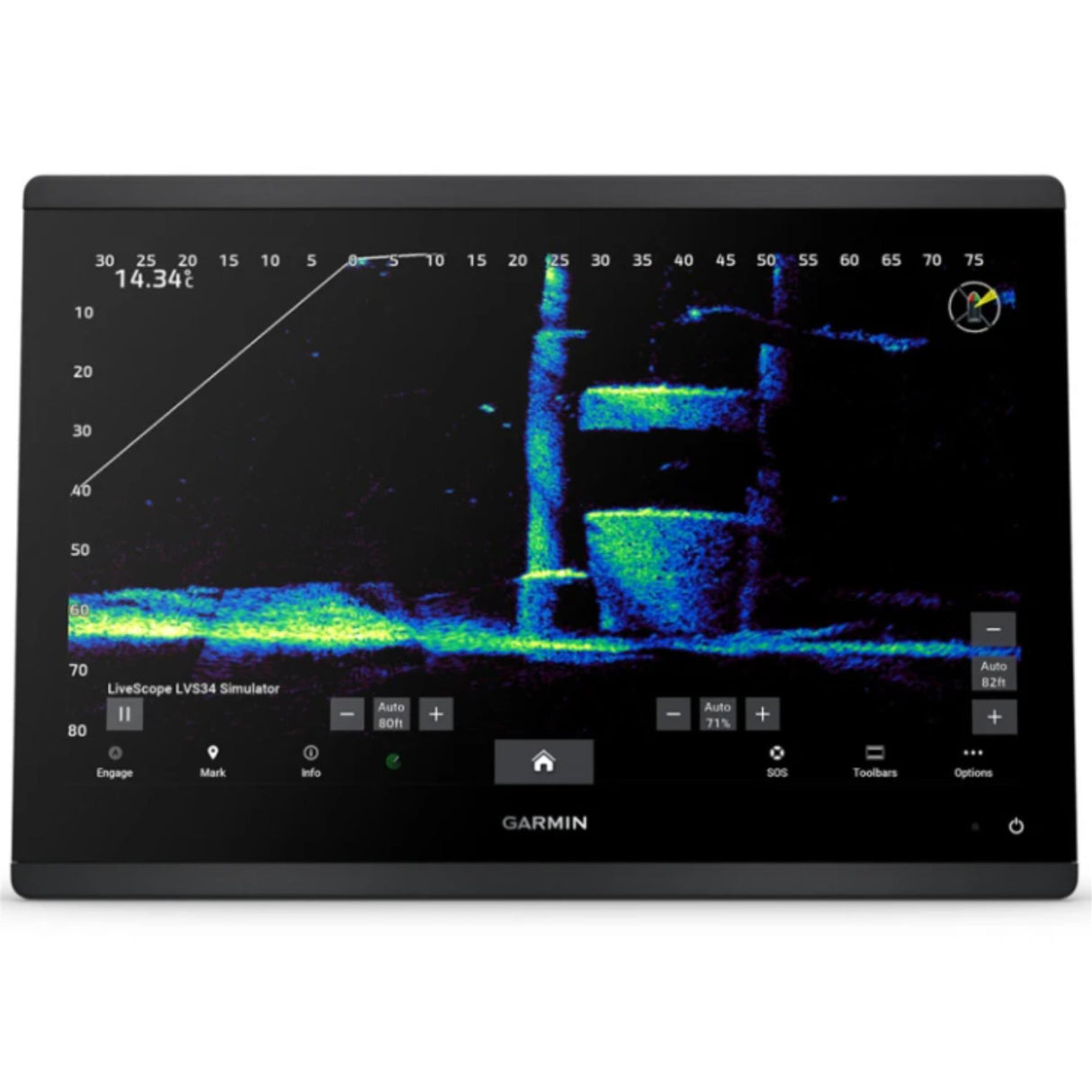 Garmin GPSMAP 1623xsv 16" MFD Marine Chartplotter & Sonar, Worldwide Basemap, IPX7