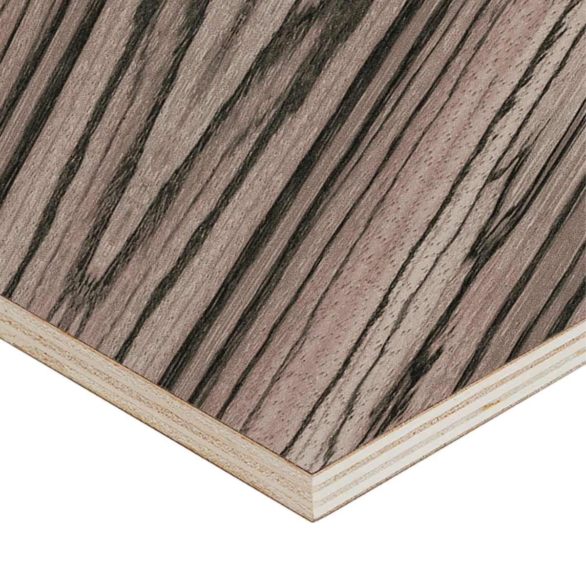 Zebrano Double Sided Furniture Board 2500 x 1220 x 15mm (3 Pack)