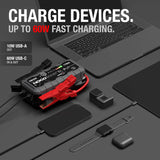 NOCO Boost X GBX55 12V UltraSafe Portable Lithium Car Jump Starter, Heavy-Duty Battery Booster Power Pack, Powerbank Charger and Jump Leads, Gray, 7.5L Petrol and 5.0L Diesel Engines, 1750A