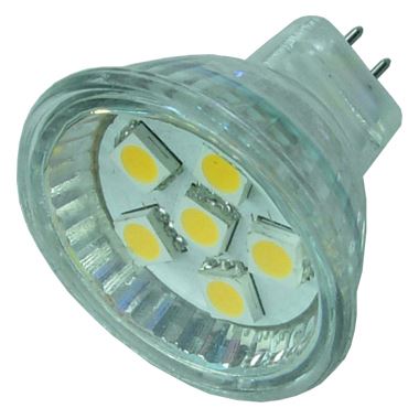 6 LED MR11 Spot Bulb Cool White