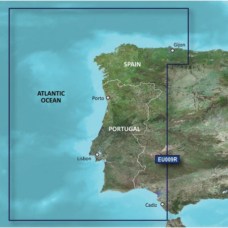 Garmin BlueChart G3 Vision - VEU009R: Portugal & Northwest Spain - PROTEUS MARINE STORE