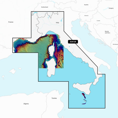 Garmin Navionics Vision+ Chart: EU012R - Med Sea, Central & West - PROTEUS MARINE STORE