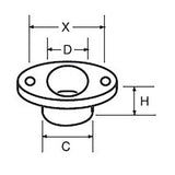 RWO Push Fit Bush 11mm Ferruled Black (x2)