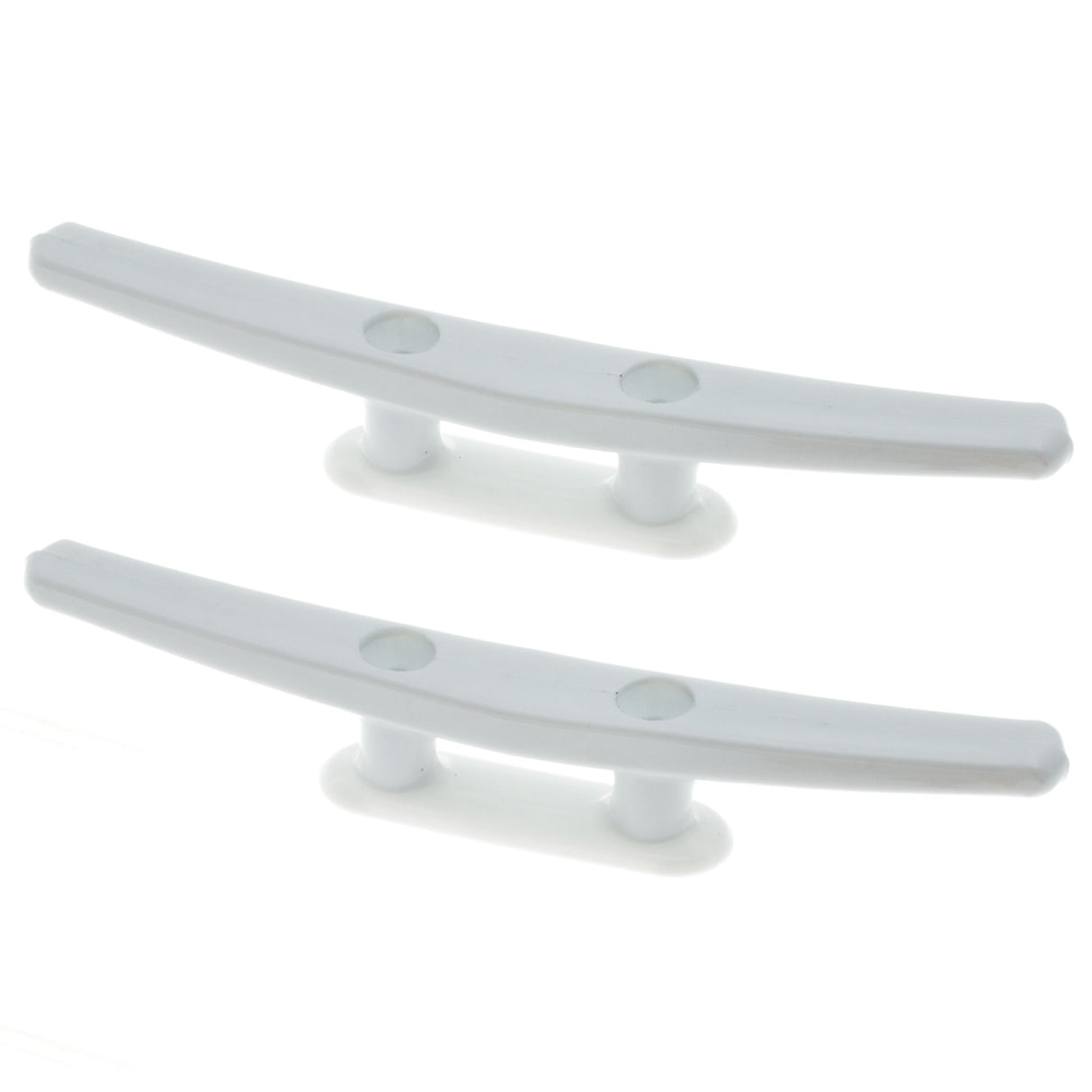 RWO Open White 215mm Horn Boat Cleat (Pack of 2)