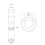RWO Low Friction High Load Ring 10mm Bore for 4mm Line