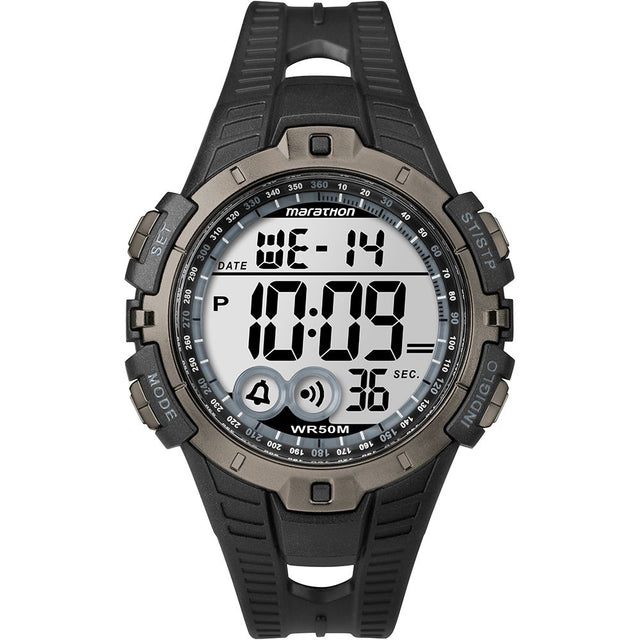 Mens Marathon Full-Size Digital Watch - Black/Grey - PROTEUS MARINE STORE