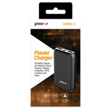Groov-e GVCH10000BK Portable Power Charger 10000mAh Power Bank - Black - PROTEUS MARINE STORE