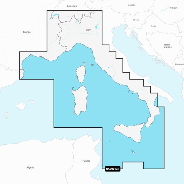 Navionics+ Regular Chart: EU012R -  Mediterranean Sea, Cen. & West - PROTEUS MARINE STORE