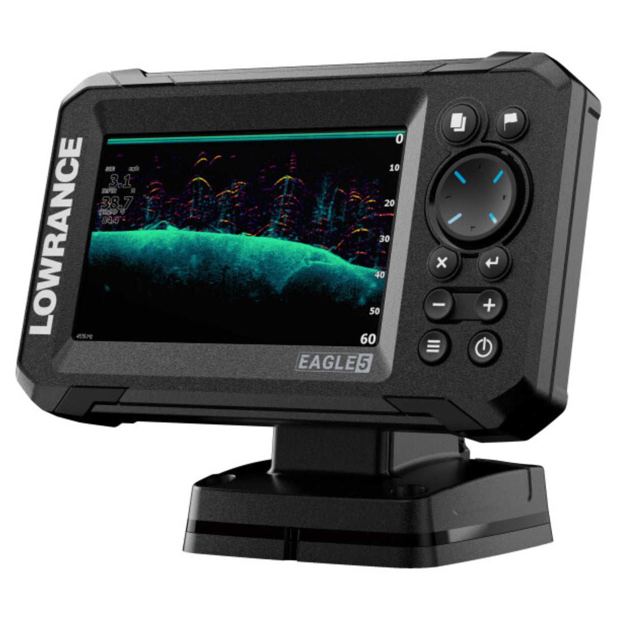 Lowrance Eagle 5 Fishfinder/ Chartplotter with 50/200 HDI Transducer, Pre-loaded Worldwide Basemap