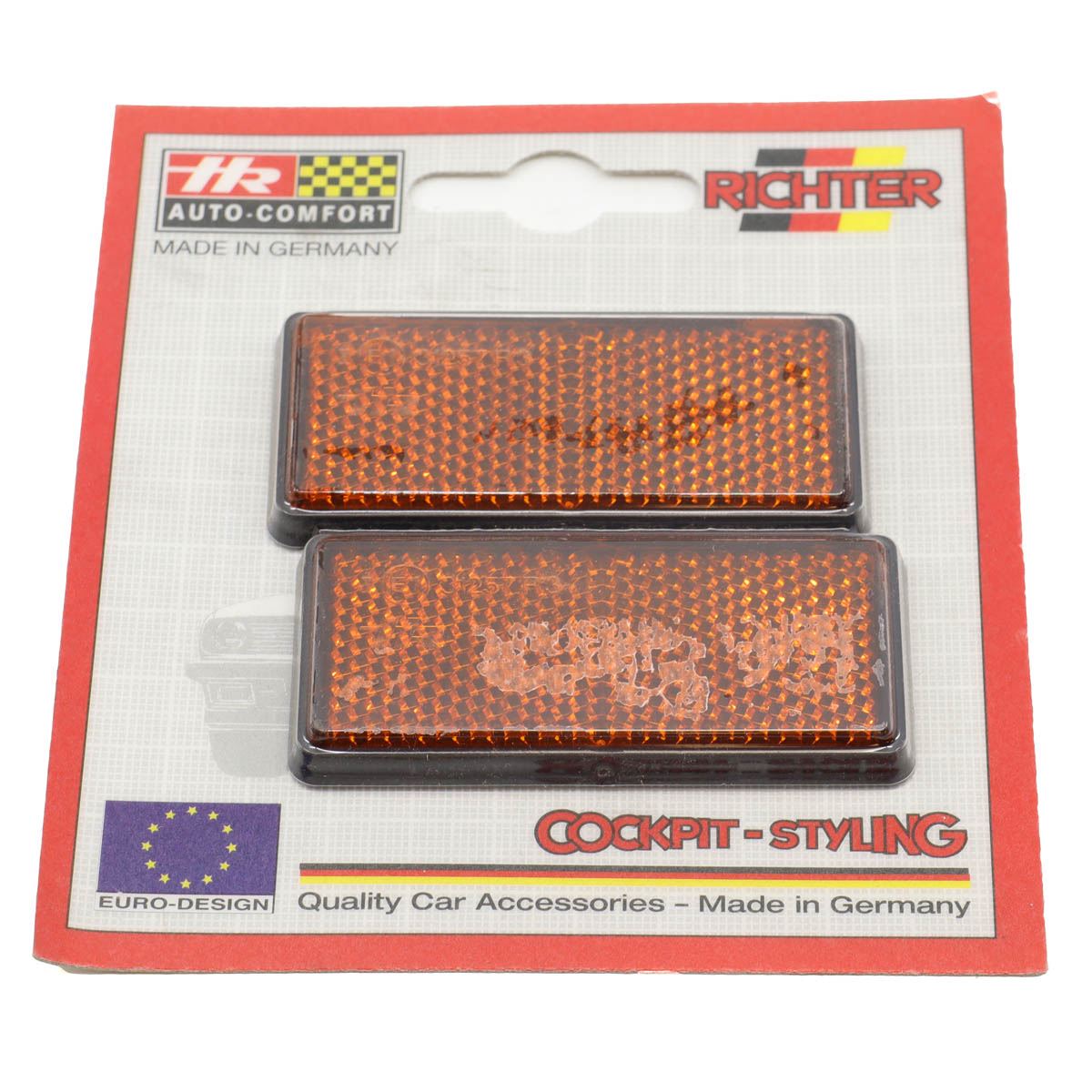 AG Small Amber Reflectors (x2)