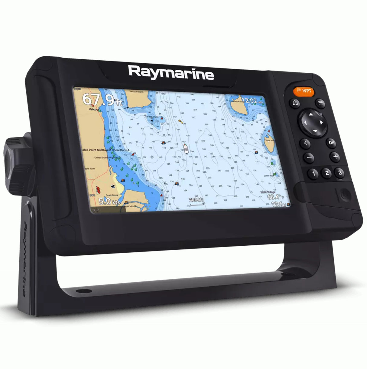 Raymarine Element 7HV 7" Marine Chartplotters & HV-100+ Transducer, CHIRP Sonar/GPS