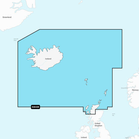 Garmin Navionics+ Chart: EU043R - Iceland to Orkney - PROTEUS MARINE STORE