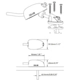 Scanstrut DS-H6-BLK Horizontal Cable Gland Deck Seal (2mm-6mm / Black)