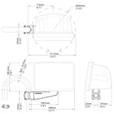 Scanstrut SPR-7-AM Arm Mount ScanPod for Up to 7" Displays Marine/ Boats White