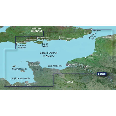 Garmin BlueChart G3 Vision - VEU456S: English Channel, Cent-East - PROTEUS MARINE STORE