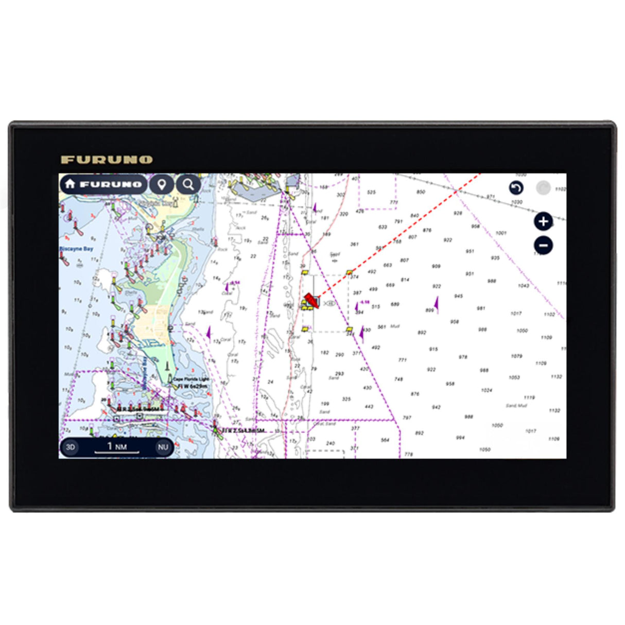 Furuno TZMAP9 9" Wide Multi Function Display All-in-ne Marine Chartplotter