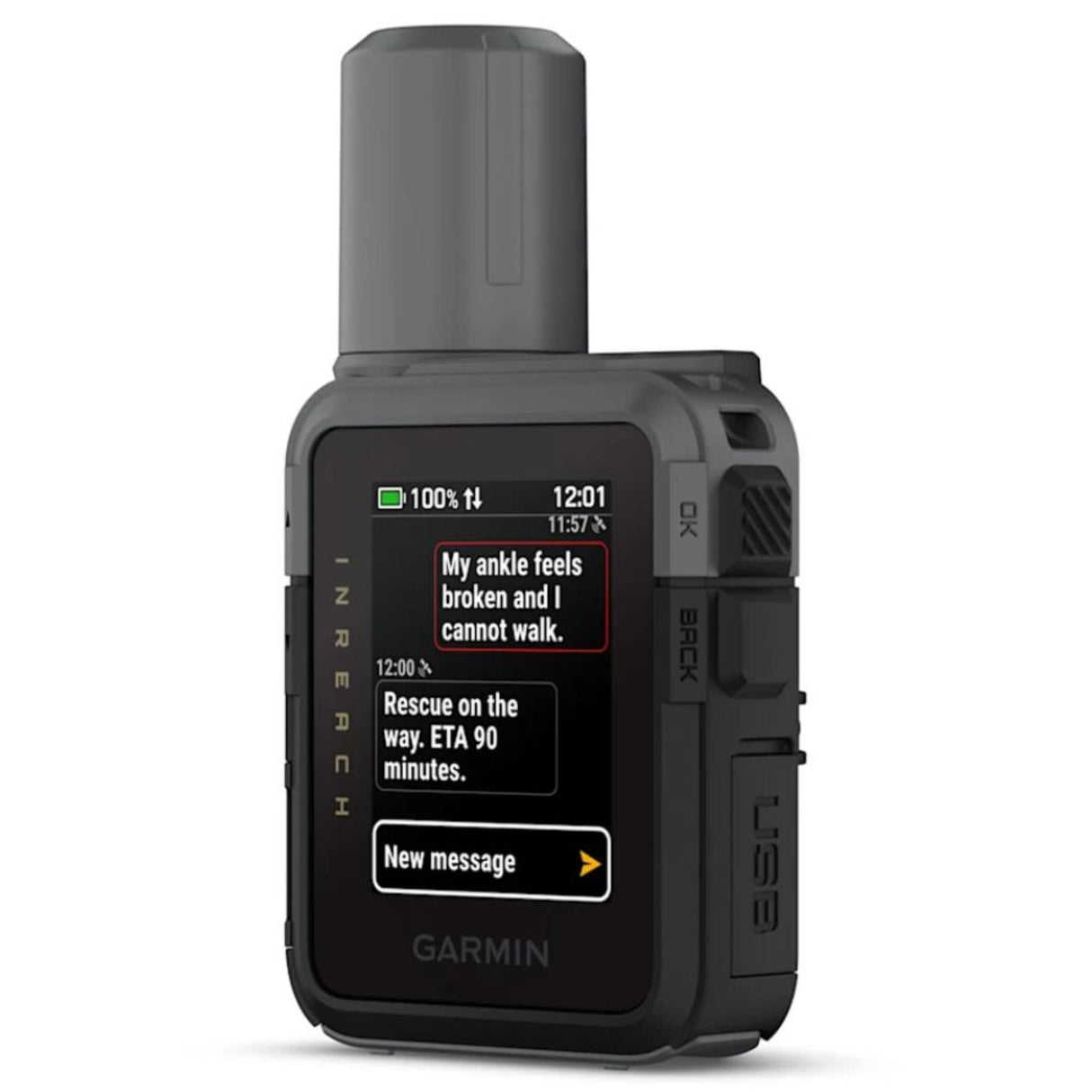 Garmin inReach Mini 3 Touchscreen Compact SOS Satellite Communicator, IP67
