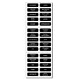 Blue Sea DC Panel Label Kit (30) Black - PROTEUS MARINE STORE