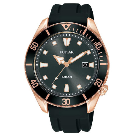 Mens Divers Inspired Sports Watch Rose Gold 100M - PROTEUS MARINE STORE