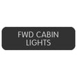 Blue Sea Large Format Label No.217 Forward Cabin Lights - PROTEUS MARINE STORE