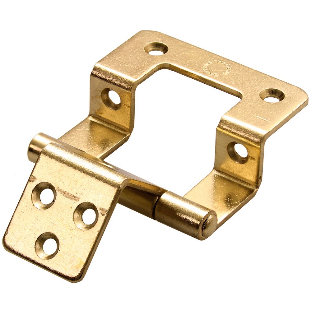 AG Double Cranked Hinge Brass
