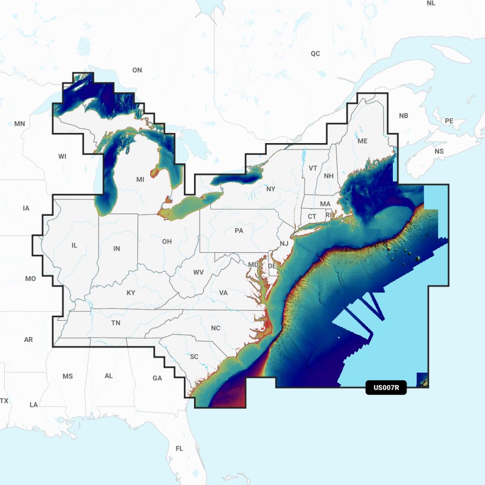 Garmin Navionics Vision+ Chart: US007R - U.S. East - PROTEUS MARINE STORE