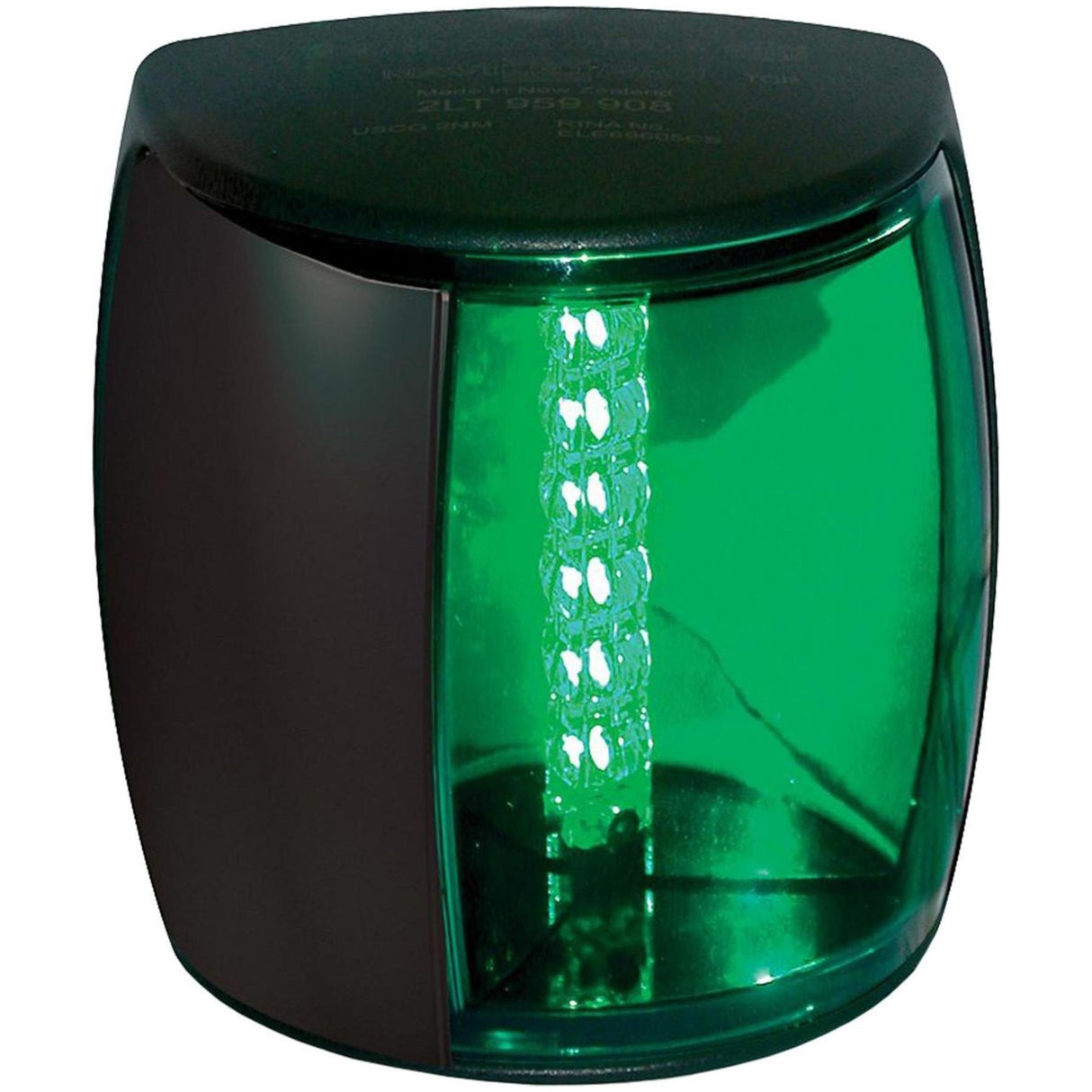 Hella NaviLED PRO Starboard Green LED Navigation Light (Black)