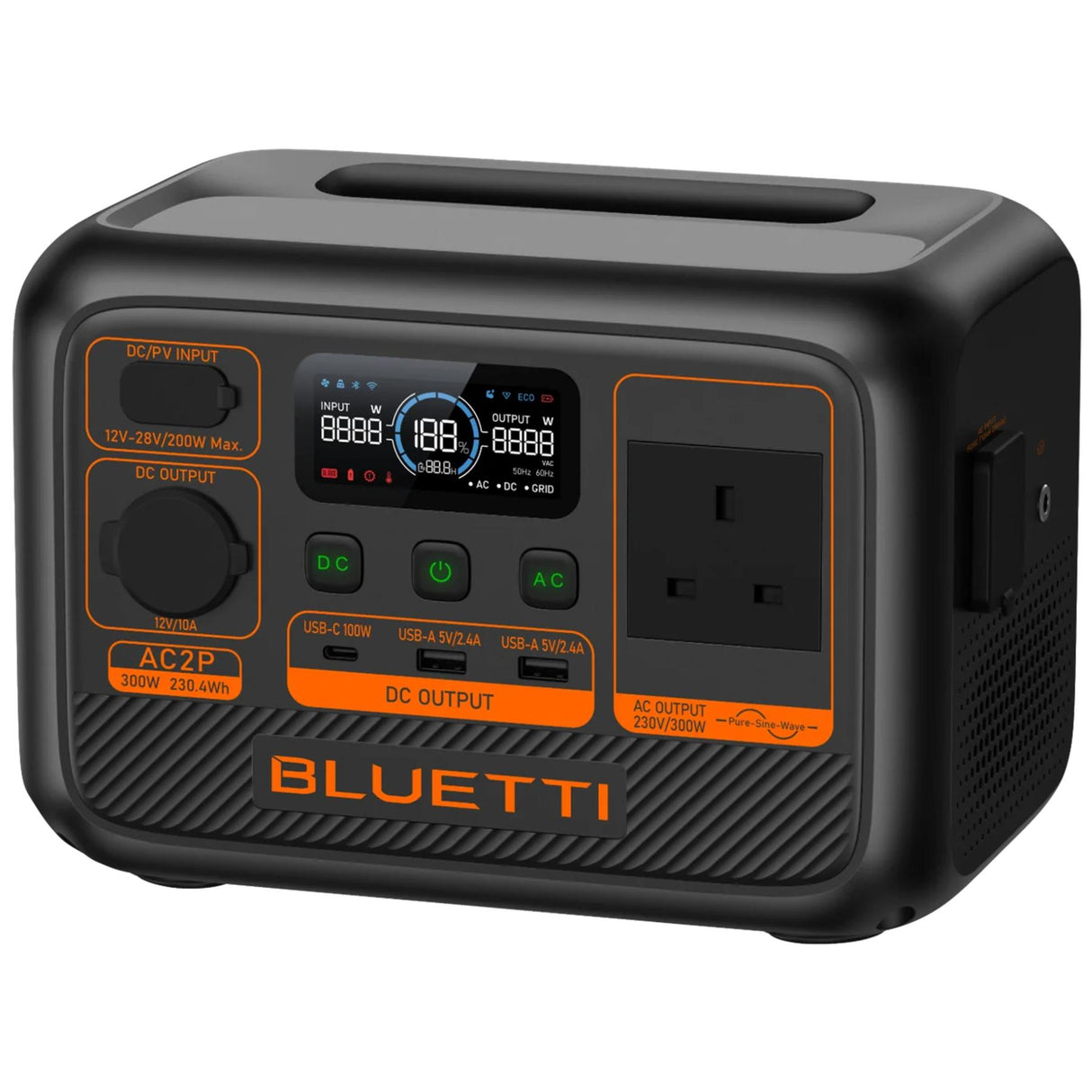 BLUETTI AC2P Premium Portable Battery Power Station 300W 230Wh